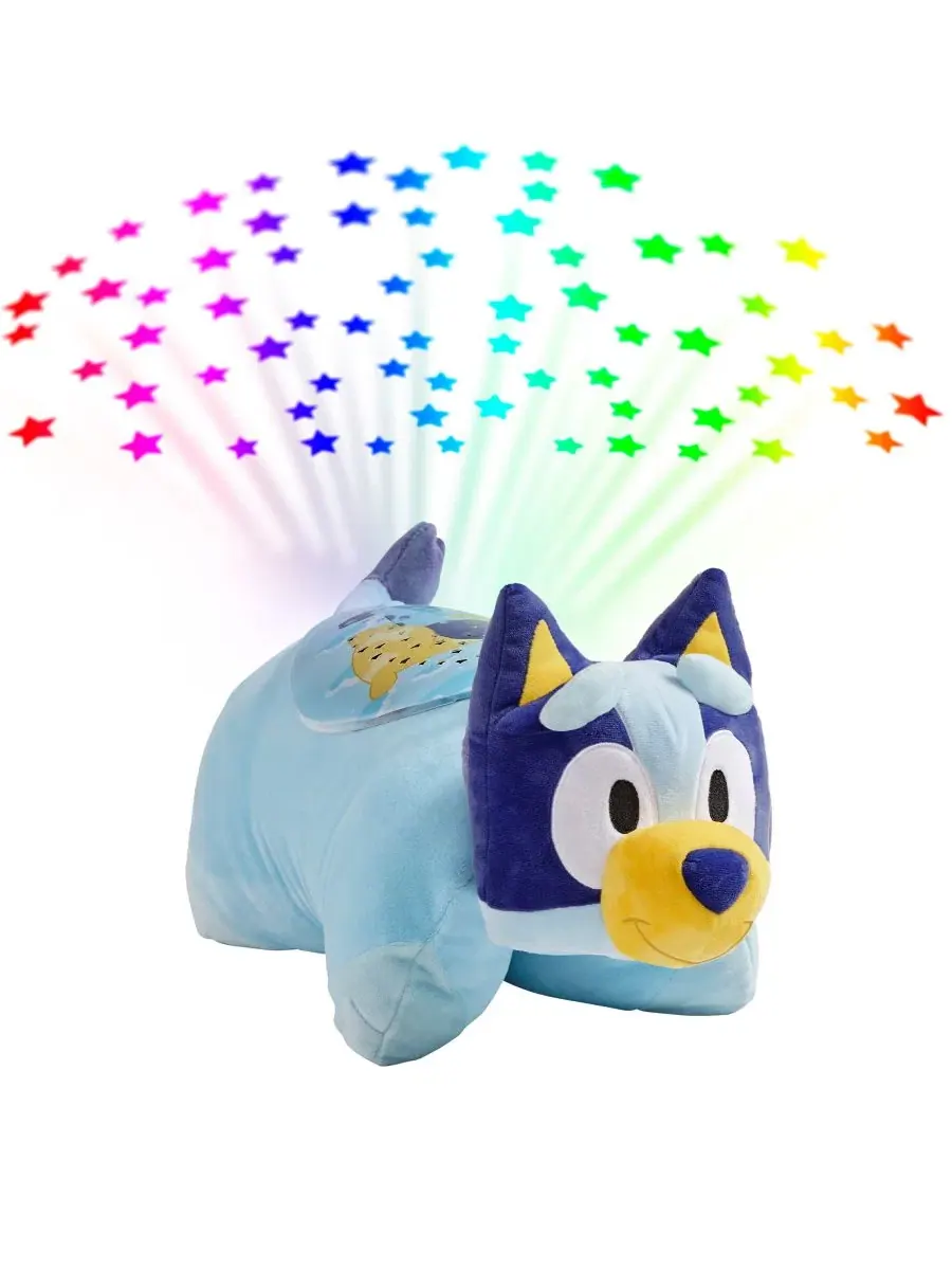 Мягкая игрушка-подушка Sox Bluey Sleep Time Lite Pillow Pets — синий