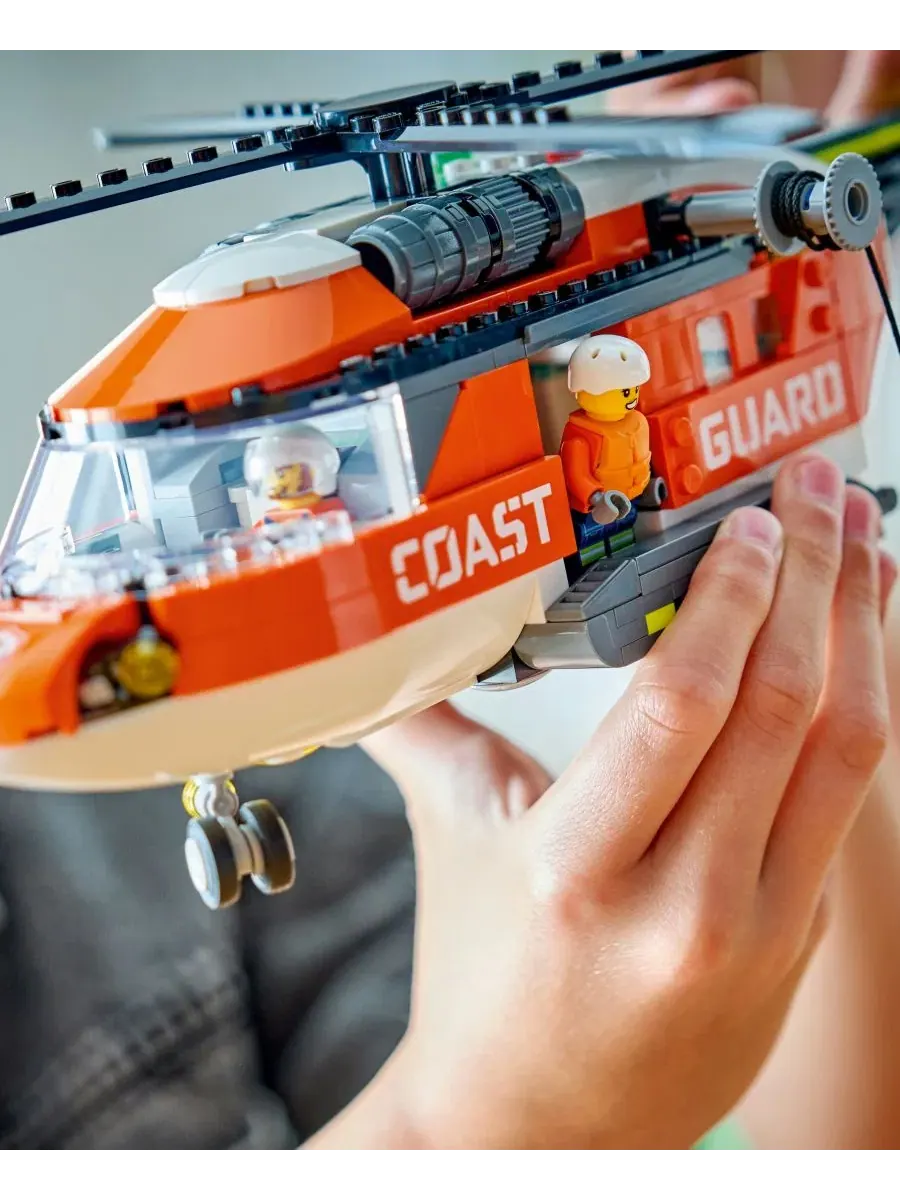 Игрушечный вертолет береговой охраны LEGO City 60503, 551 деталь — изображение 12 из 14, мульти