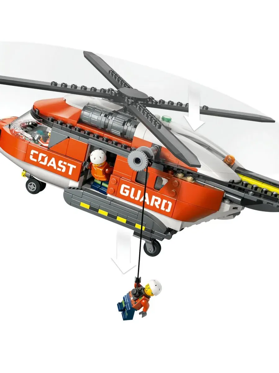 Игрушечный вертолет береговой охраны LEGO City 60503, 551 деталь — изображение 5 из 14, мульти