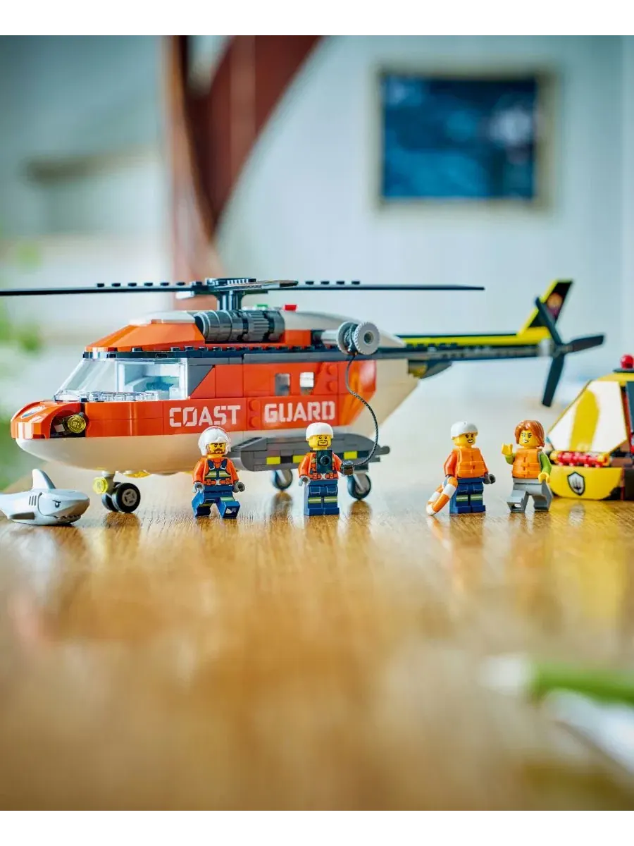 Игрушечный вертолет береговой охраны LEGO City 60503, 551 деталь — изображение 9 из 14, мульти