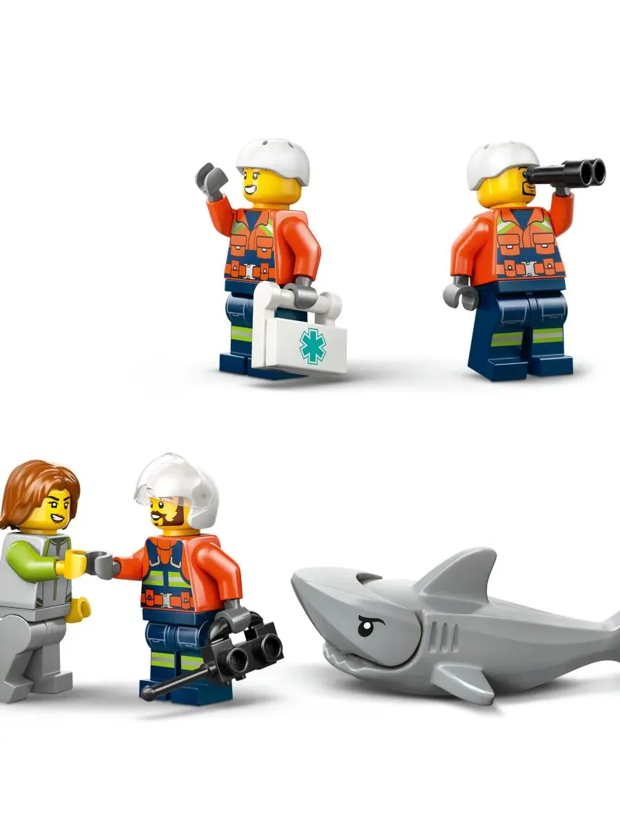 Игрушечный вертолет береговой охраны LEGO City 60503, 551 деталь — изображение 10 из 14, мульти