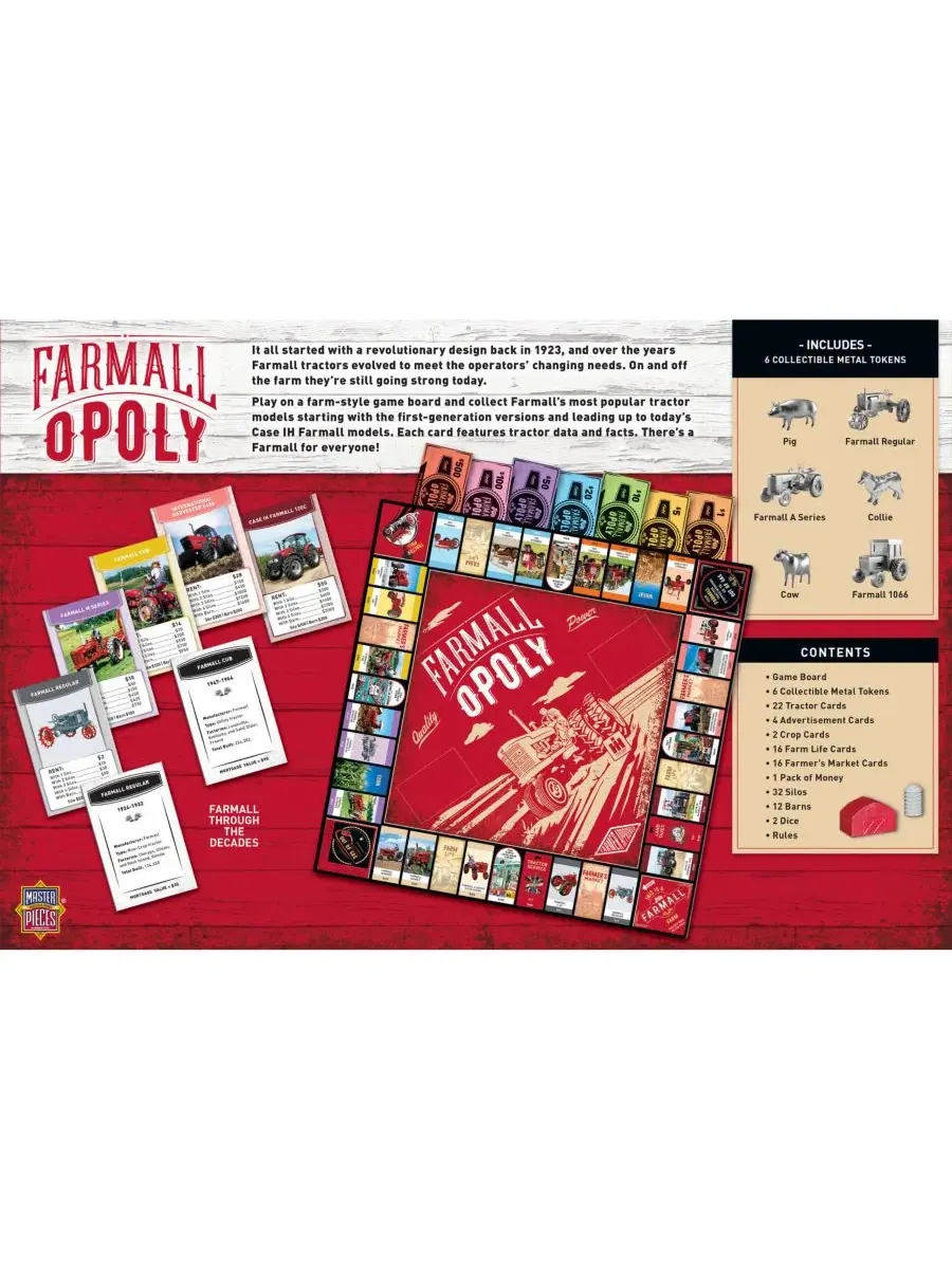Настольная игра Farmall Opoly MasterPieces Puzzles — изображение 3 из 3, мульти