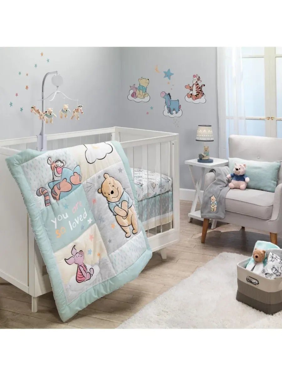 Музыкальный мобиль для детской кроватки Disney Baby «Винни-Пух обнимает» - соска-пустышка Lambs & — изображение 4 из 6