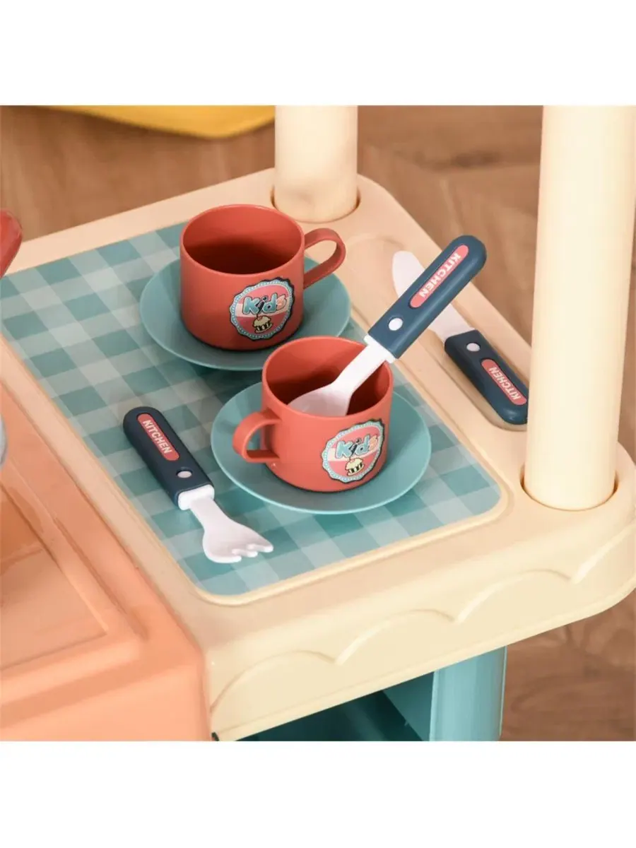 Игровой набор продуктового киоска с кассой, 50 предметов, Kids Kitchen Food Stand YOBTOP — изображение 4 из 4, нет цвета