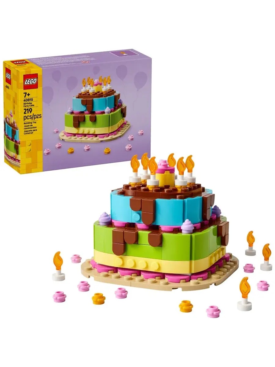 Конструктор LEGO Birthday Party Cake 40815, 219 деталей, для детей от 7 лет