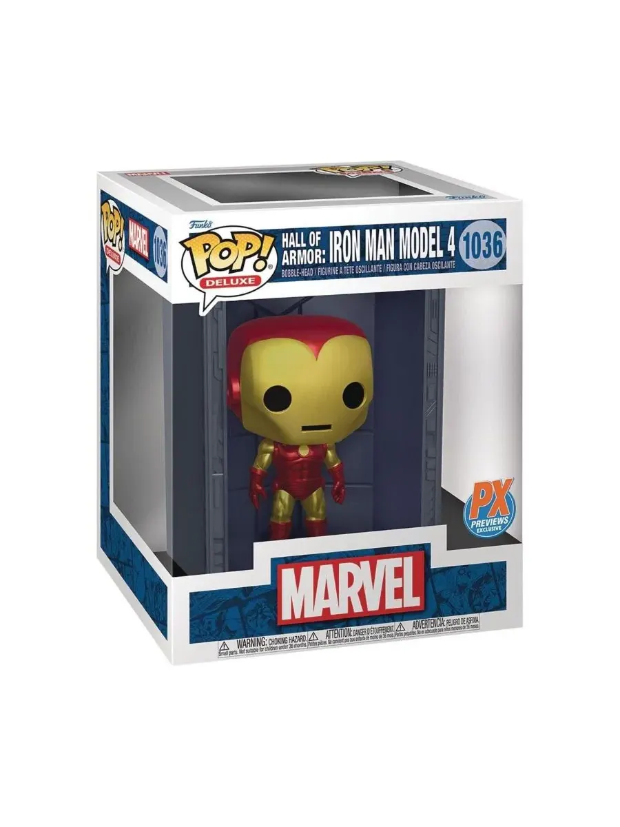Коллекционная фигурка Iron Man Model 4 Hall of Armor Funko, 9.5 см — изображение 2 из 3, нет цвета