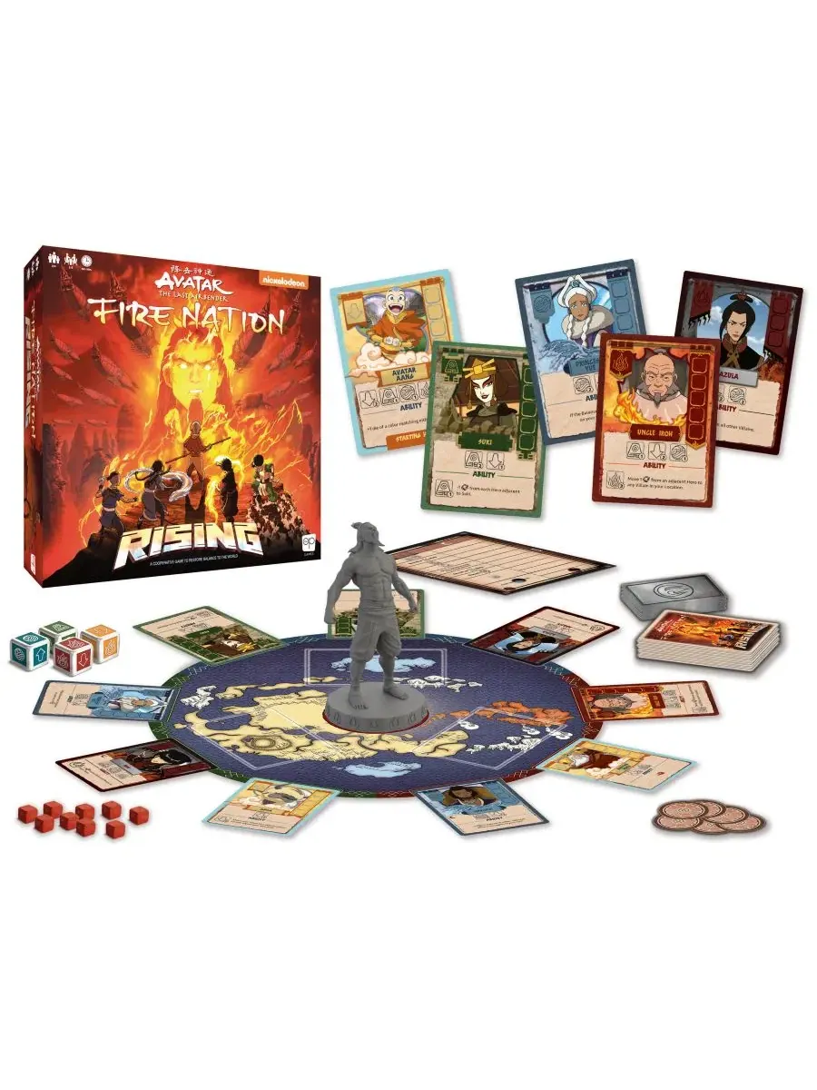 Настольная игра Avatar: The Last Airbender Fire Nation Rising USAopoly — изображение 4 из 7, нет цвета