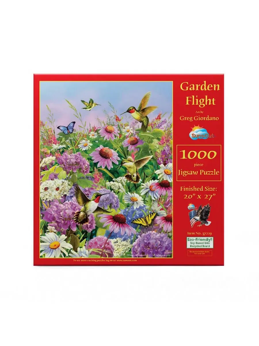Пазл 1000 элементов Garden Flight SunsOut — изображение 3 из 5, нет цвета