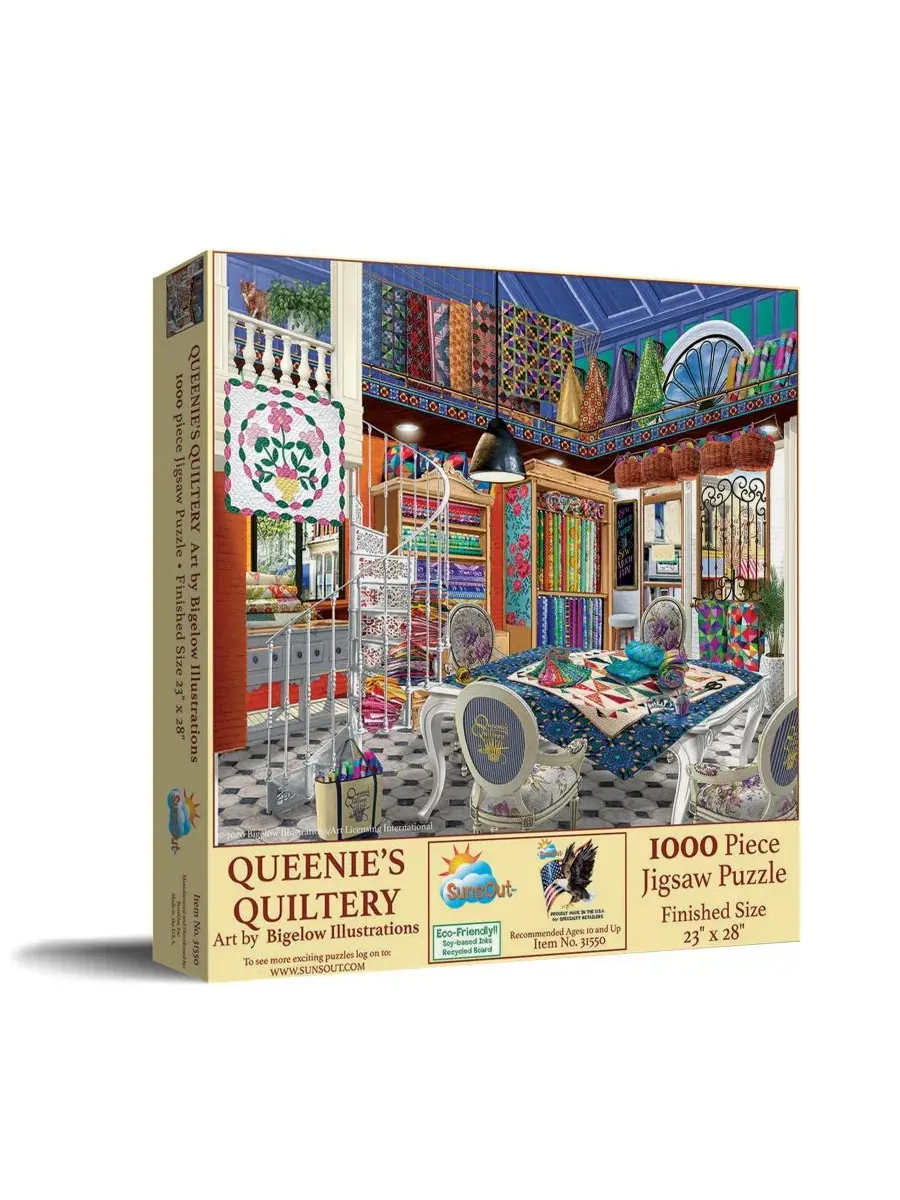 Пазл Queenie's Quiltery из 1000 деталей для взрослых Sunsout