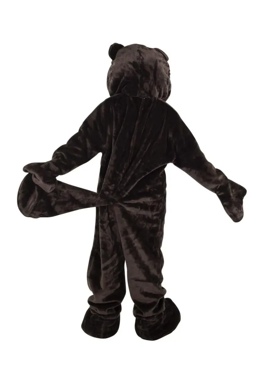 Костюм бобра с хвостом и головой Brown Beaver Mascot Dress Up America — изображение 2 из 3, коричневый
