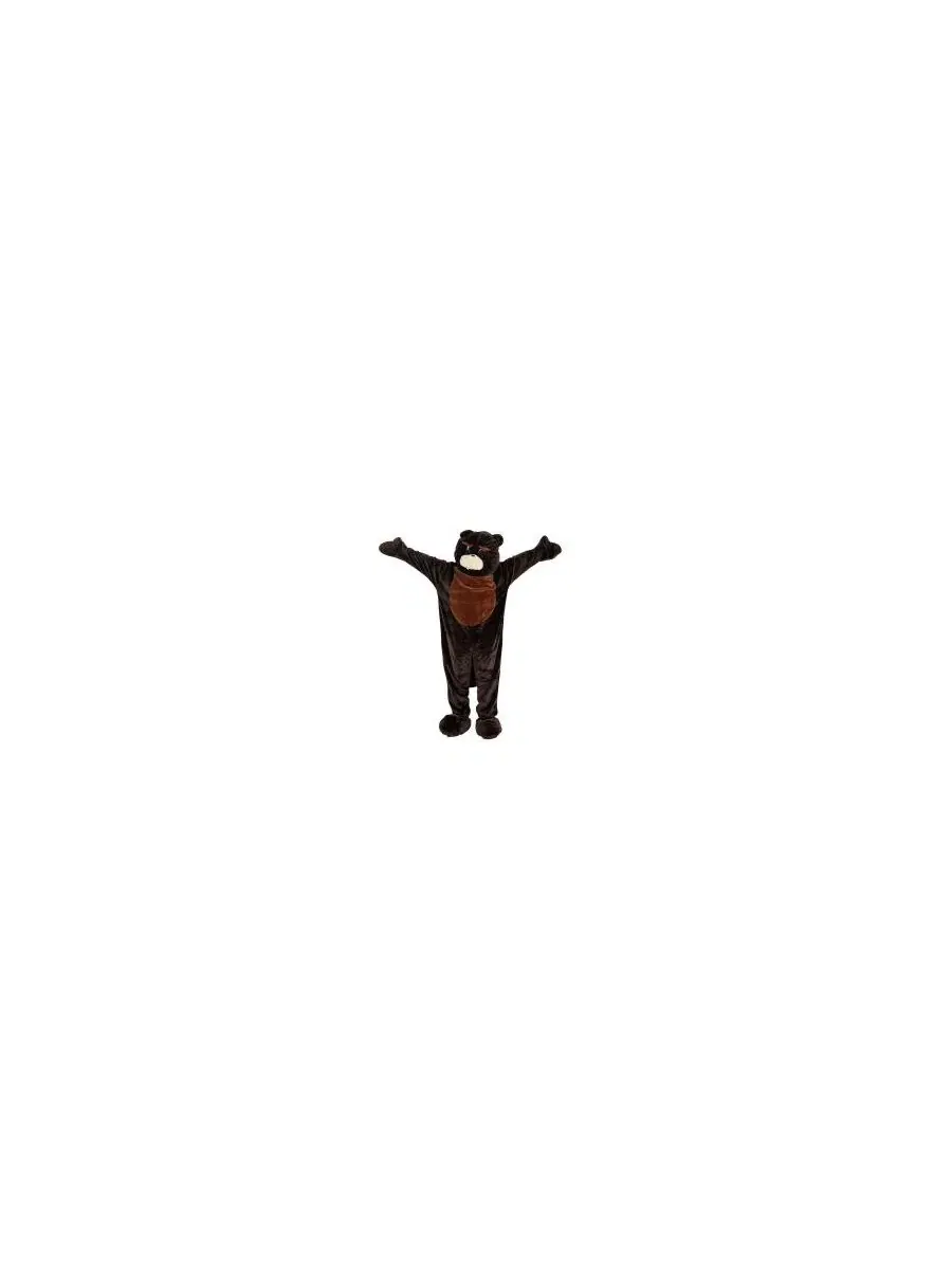 Костюм бобра с хвостом и головой Brown Beaver Mascot Dress Up America — изображение 3 из 3, коричневый