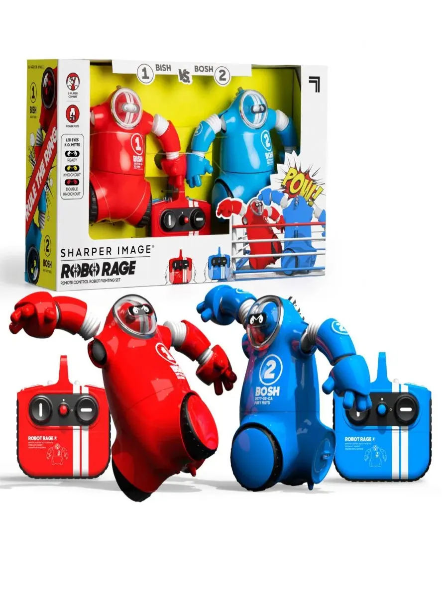 Набор для боев роботов Robo Rage с дистанционным управлением для двух игроков Sharper Image — синий