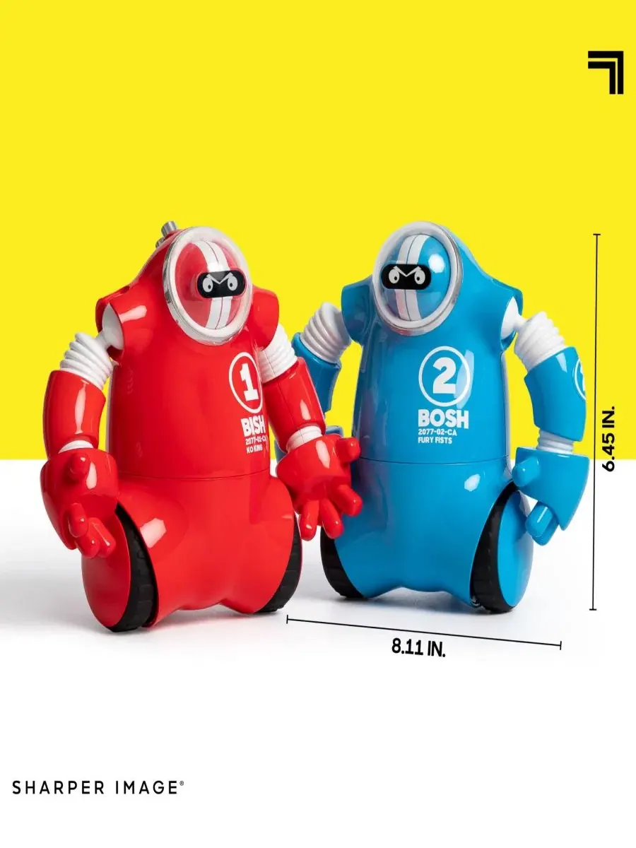 Набор для боев роботов Robo Rage с дистанционным управлением для двух игроков Sharper Image — изображение 4 из 12, синий