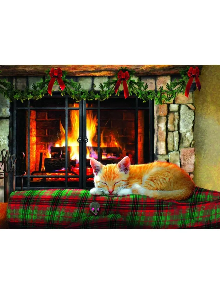 Пазл 500 деталей «Fireside Snooze» SunsOut, 45×61 см — изображение 3 из 4, нет цвета