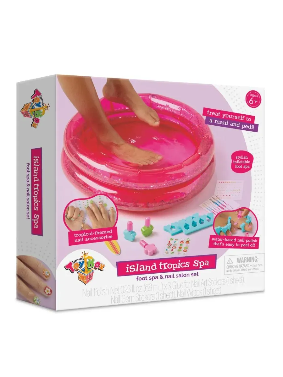 Набор для маникюра и педикюра Island Tropics Foot Spa Geoffrey'S Toy Box — изображение 7 из 8, нет цвета