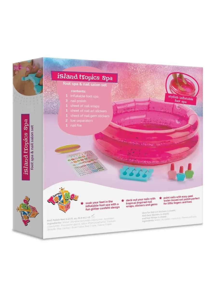 Набор для маникюра и педикюра Island Tropics Foot Spa Geoffrey'S Toy Box — изображение 8 из 8, нет цвета