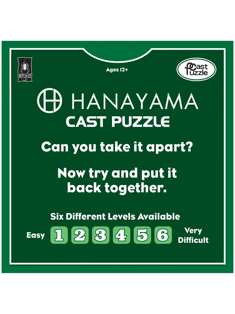 Головоломка Bepuzzled Hanayama, уровень 3, крестик University Games — изображение 3 из 3, нет цвета