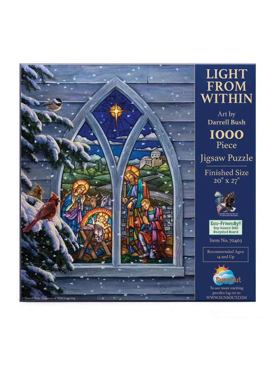 Пазл 1000 деталей Light from Within SunsOut — изображение 4 из 5, нет цвета