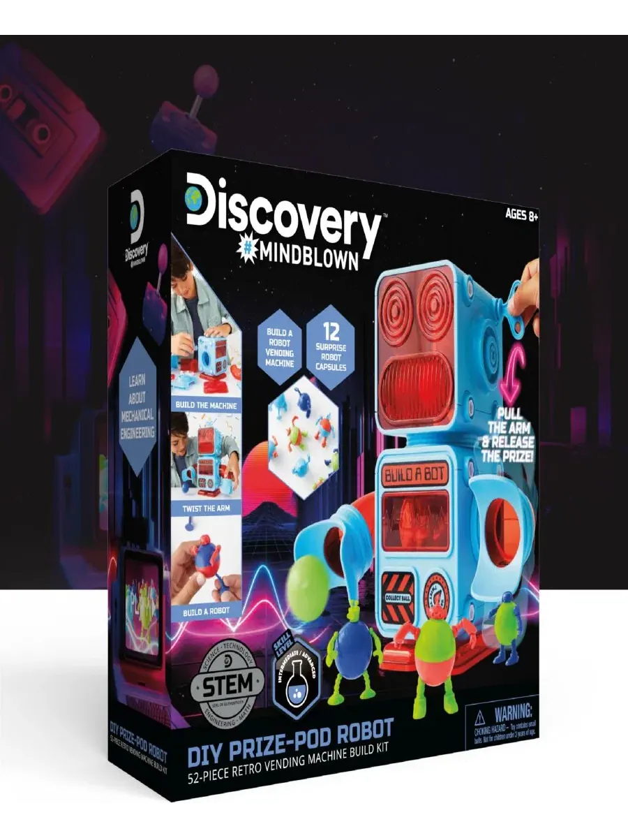 Набор для сборки ретро-торгового автомата «Сделай сам» Discovery — изображение 7 из 8, синий