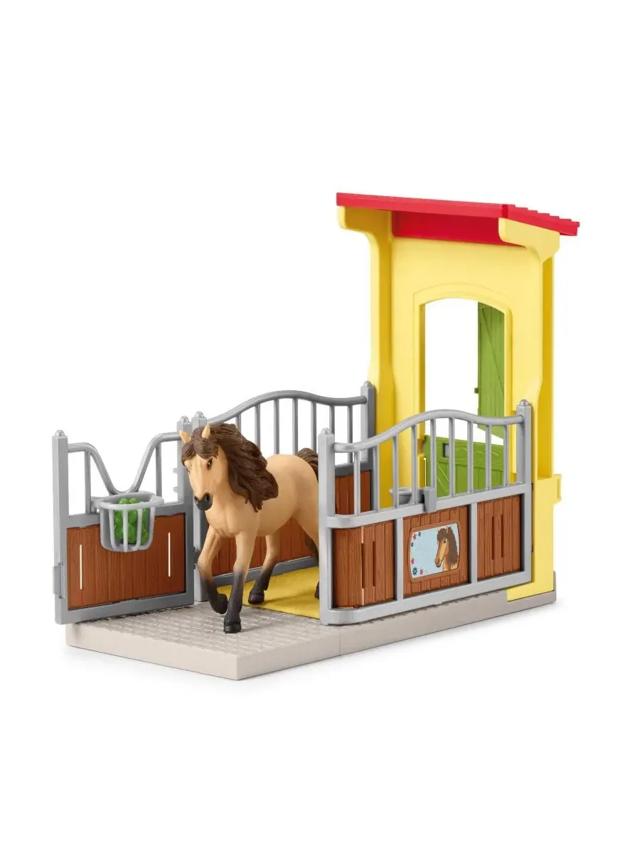 Набор «Фермерский мир: пони в коробке с исландским жеребцом-пони» Schleich — мульти