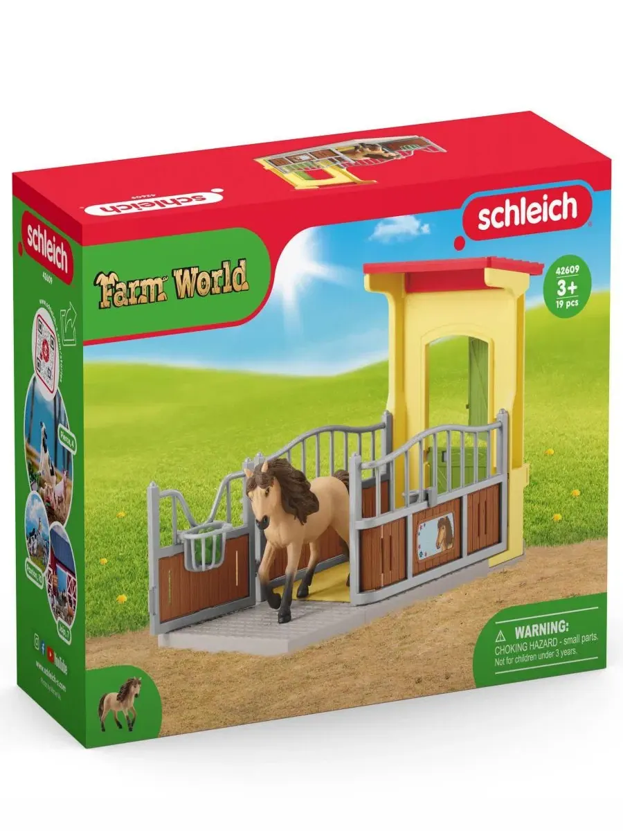 Набор «Фермерский мир: пони в коробке с исландским жеребцом-пони» Schleich — изображение 2 из 5, мульти