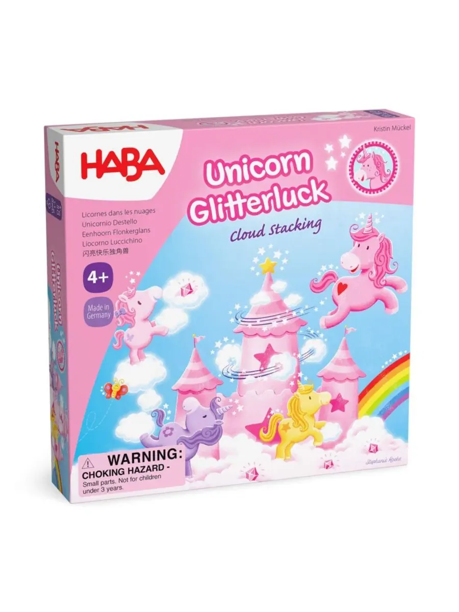Настольная игра Unicorn Glitterluck, The Cloud Stacking Haba