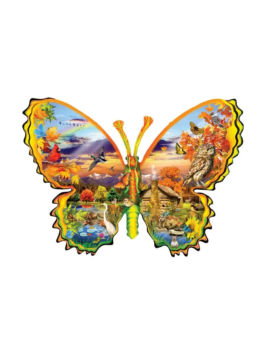Пазл 1000 элементов «Autumn Butterfly» SunsOut — изображение 5 из 5, нет цвета