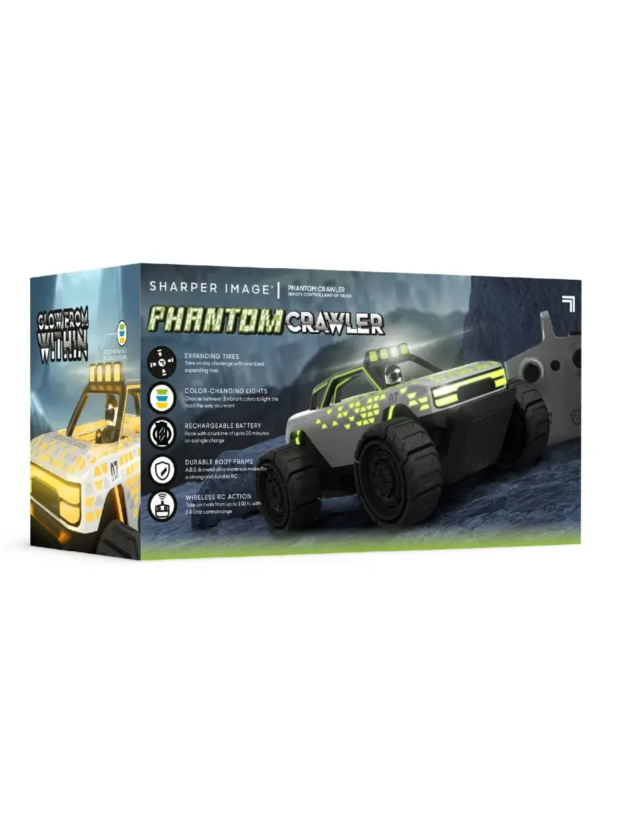 Радиоуправляемый светящийся грузовик Phantom Crawler Sharper Image — изображение 2 из 8, нет цвета