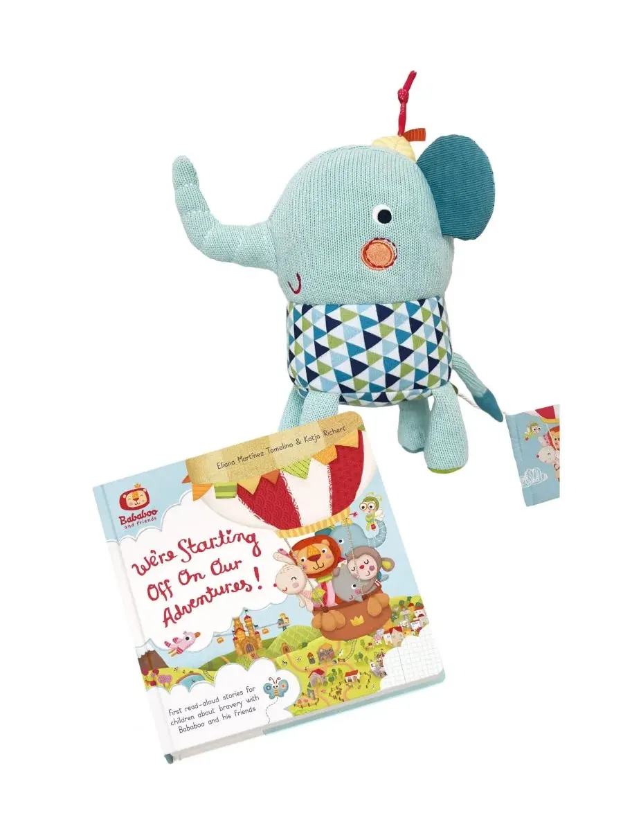 Набор «Приключения слоненка Лоло»: книга и плюшевая игрушка Bababoo And Friends — мульти
