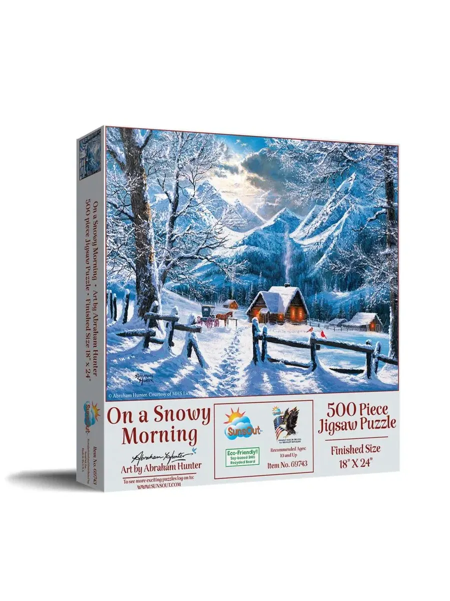 Пазл «Снежное утро» (500 деталей) для взрослых Sunsout