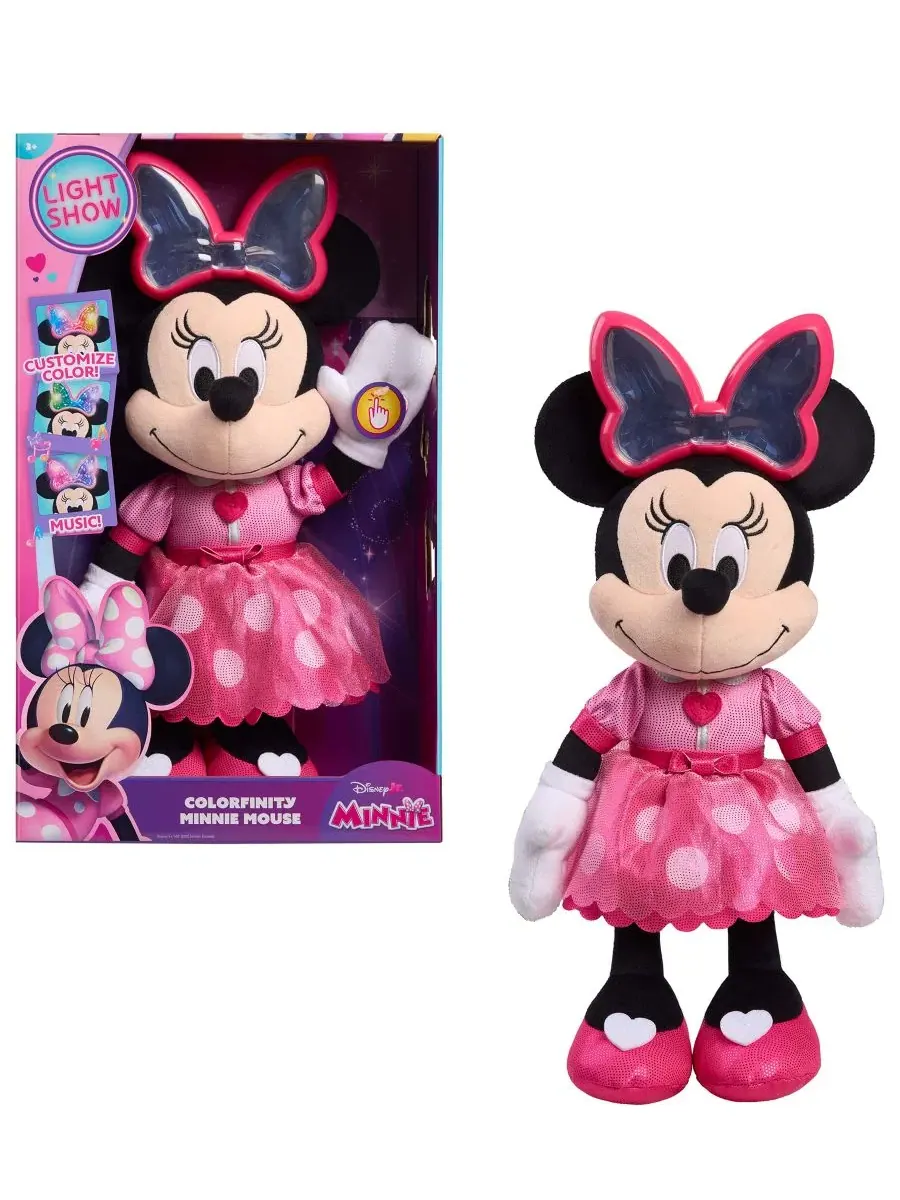Мягкая игрушка Disney Jr. Minnie Mouse Colorfinity — изображение 4 из 13, нет цвета