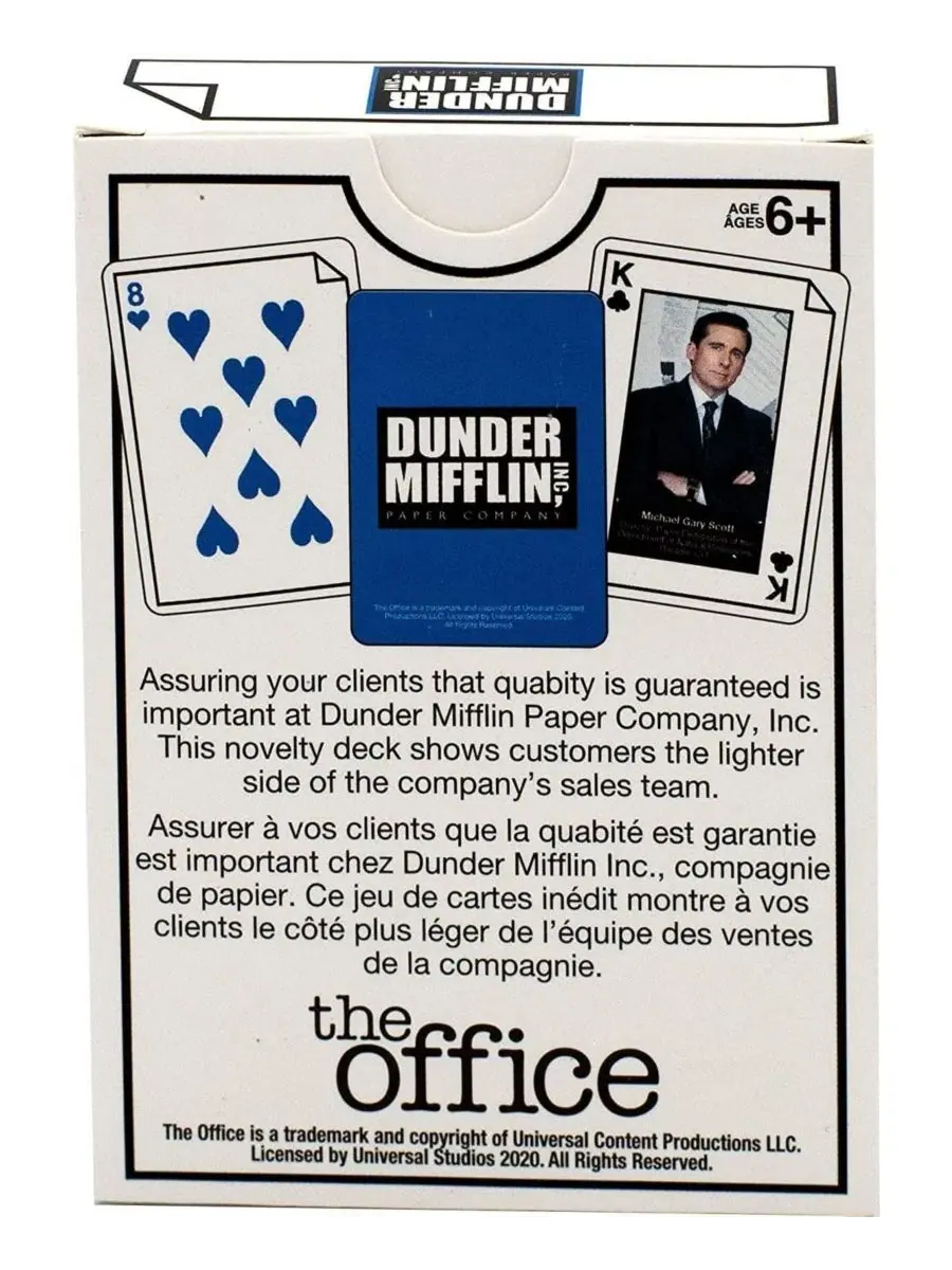 Игральные карты Dunder Mifflin из сериала «Офис», Колода из 52 карт + 2 джокера Nmr Distribution — изображение 3 из 3