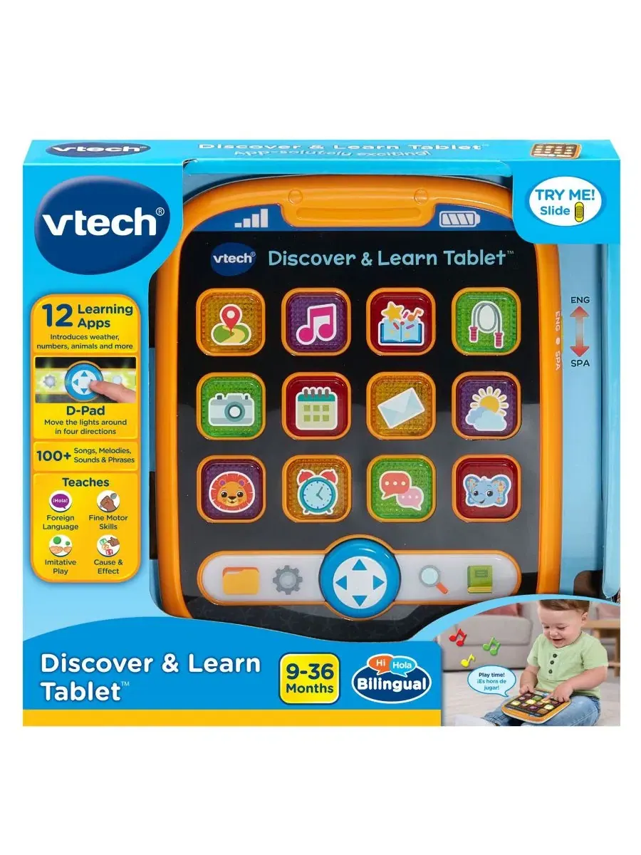 Интерактивный планшет для малышей с 12 приложениями VTech — изображение 4 из 4, нет цвета