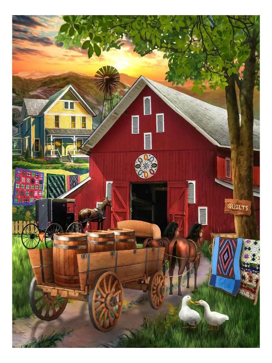 Пазл 300 деталей Amish Paradise SunsOut, 46 x 61 см — изображение 4 из 5, нет цвета