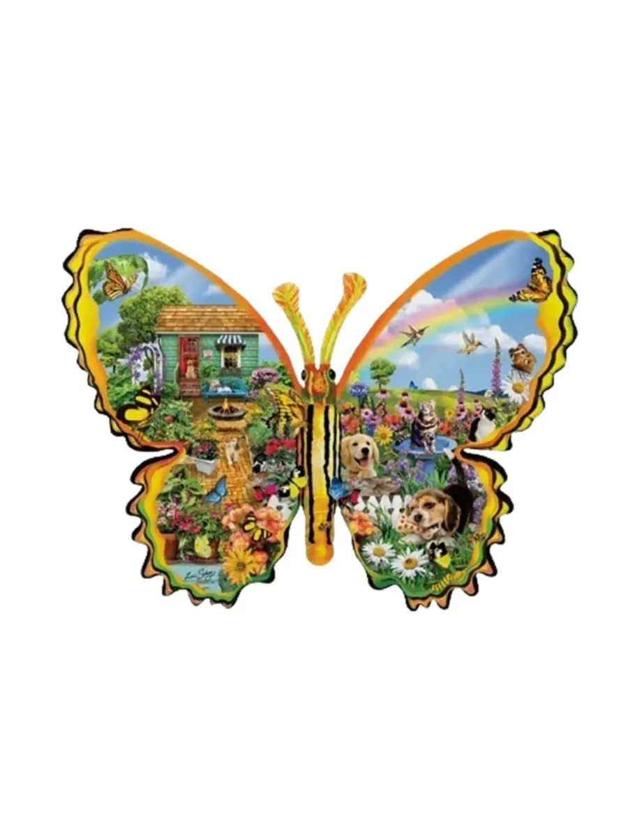 Пазл Butterfly Pals 1000 элементов, нестандартная форма SunsOut — изображение 2 из 5, нет цвета