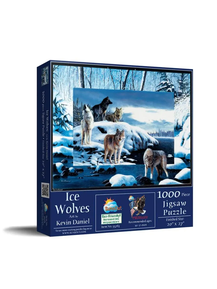 Пазл 1000 элементов Ice Wolves SunsOut
