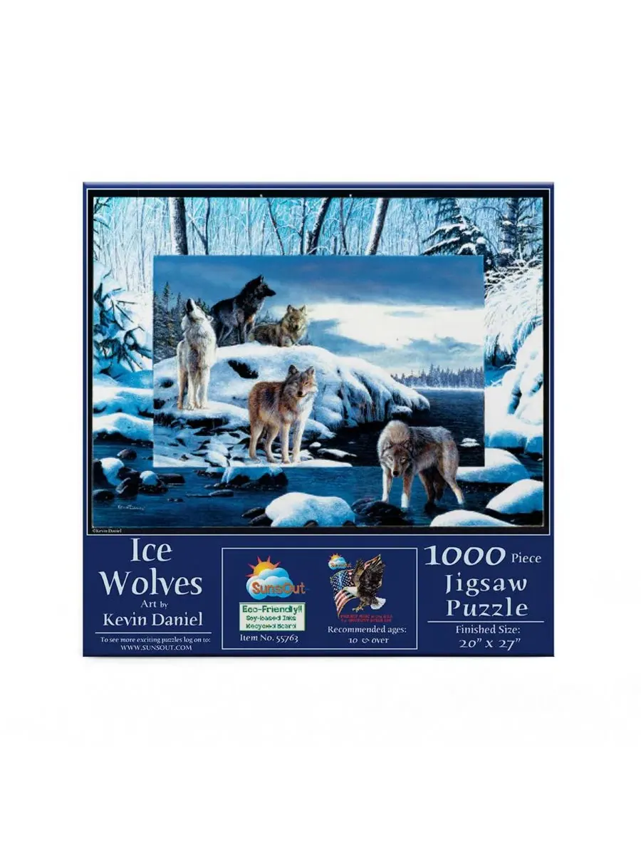 Пазл 1000 элементов Ice Wolves SunsOut — изображение 2 из 5, нет цвета