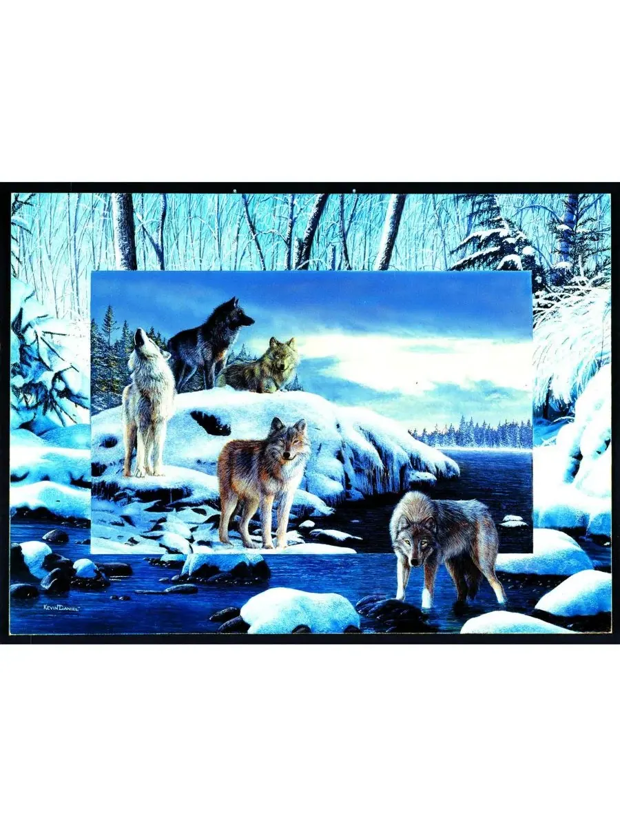 Пазл 1000 элементов Ice Wolves SunsOut — изображение 3 из 5, нет цвета