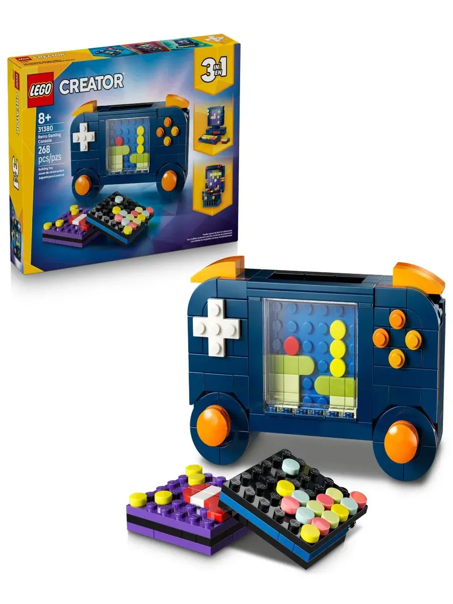 Конструктор LEGO Creator 3 в 1 Ретро-игровая консоль, 268 деталей