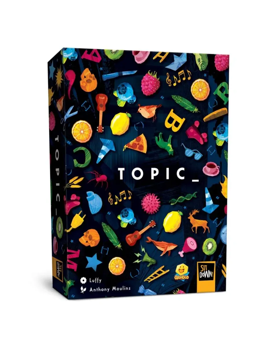 Настольная игра Topic Chaotic Party Word Game Sit Down Games
