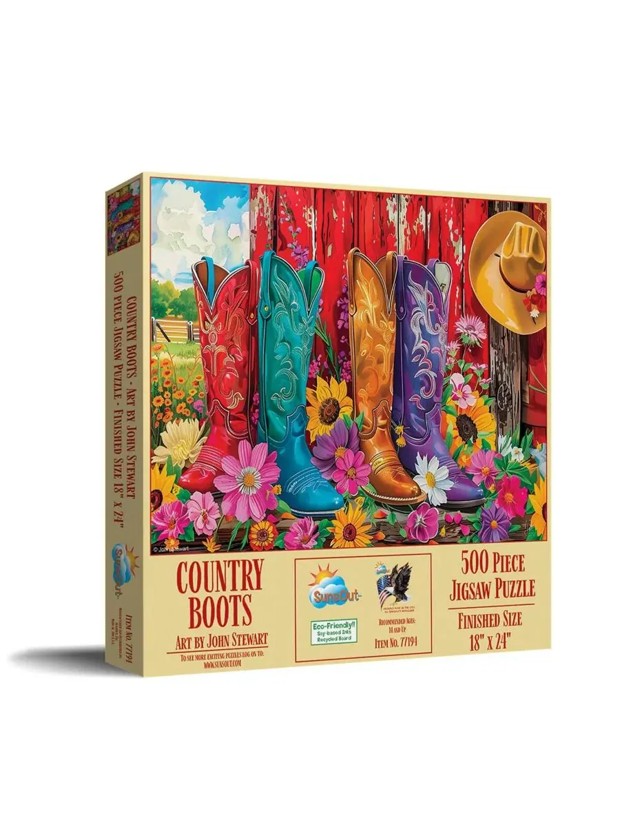 Пазл 500 элементов Country Boots SunsOut