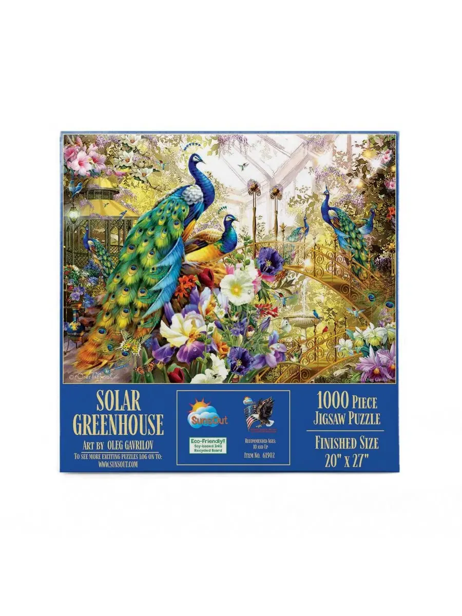 Пазл 1000 элементов Solar Greenhouse SunsOut — изображение 3 из 5, нет цвета