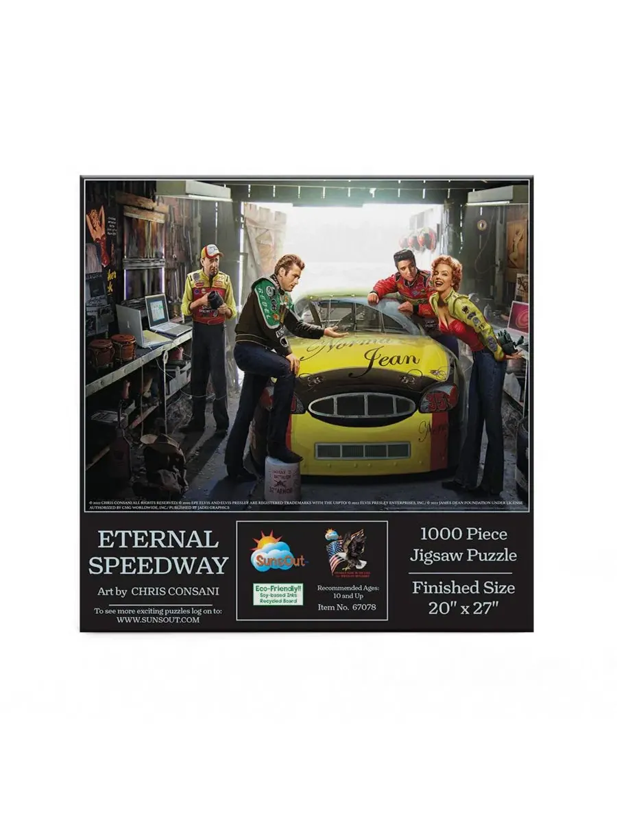 Пазл 1000 деталей Eternal Speedway SunsOut — изображение 2 из 4, нет цвета