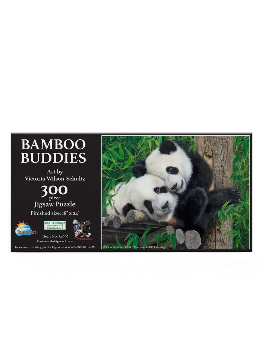 Пазл «Bam Boo Panda Buddies» из 300 деталей для взрослых Sunsout — изображение 2 из 5, нет цвета