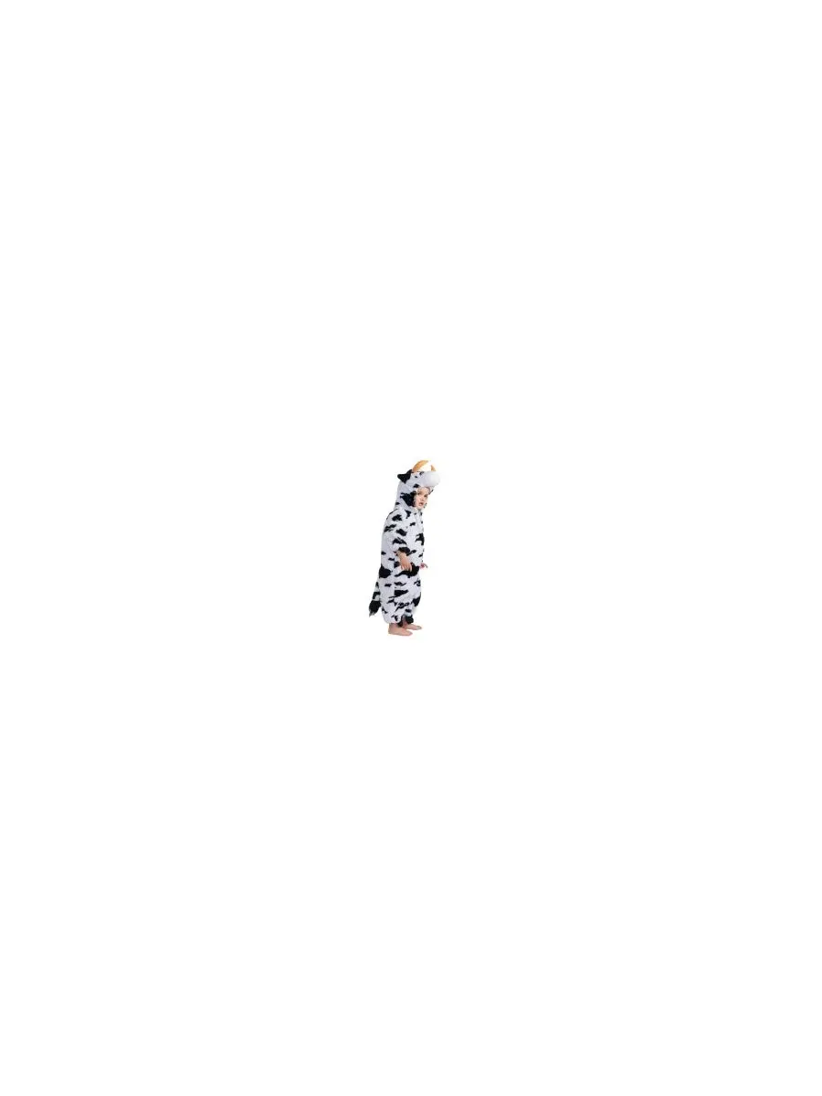 Костюм коровы с рогами и хвостом, модель Cow Jumpsuit Costume with Horns & Tail Dress Up America — изображение 2 из 2
