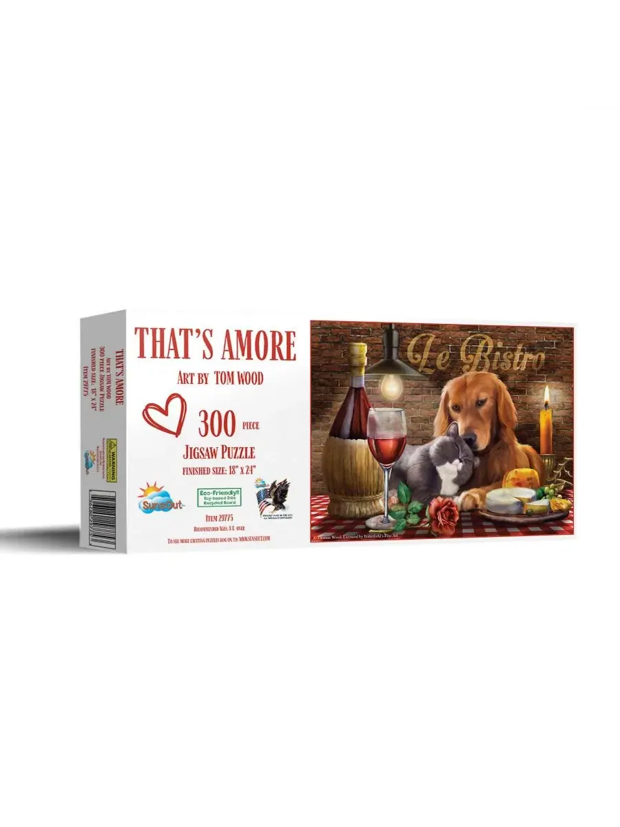 Пазл «Это любовь» (That's Amore), 300 деталей, для взрослых, ко Дню святого Валентина Sunsout