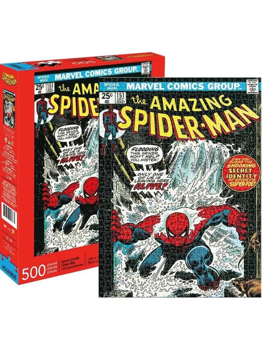 Пазл Marvel Spider-Man #151, обложка комикса, 500 деталей Nmr Distribution