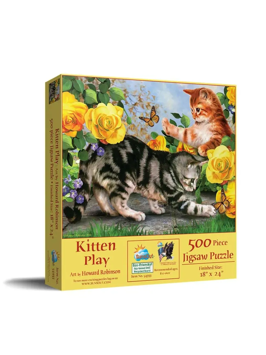 Пазл Kitten Play из 500 деталей для взрослых Sunsout