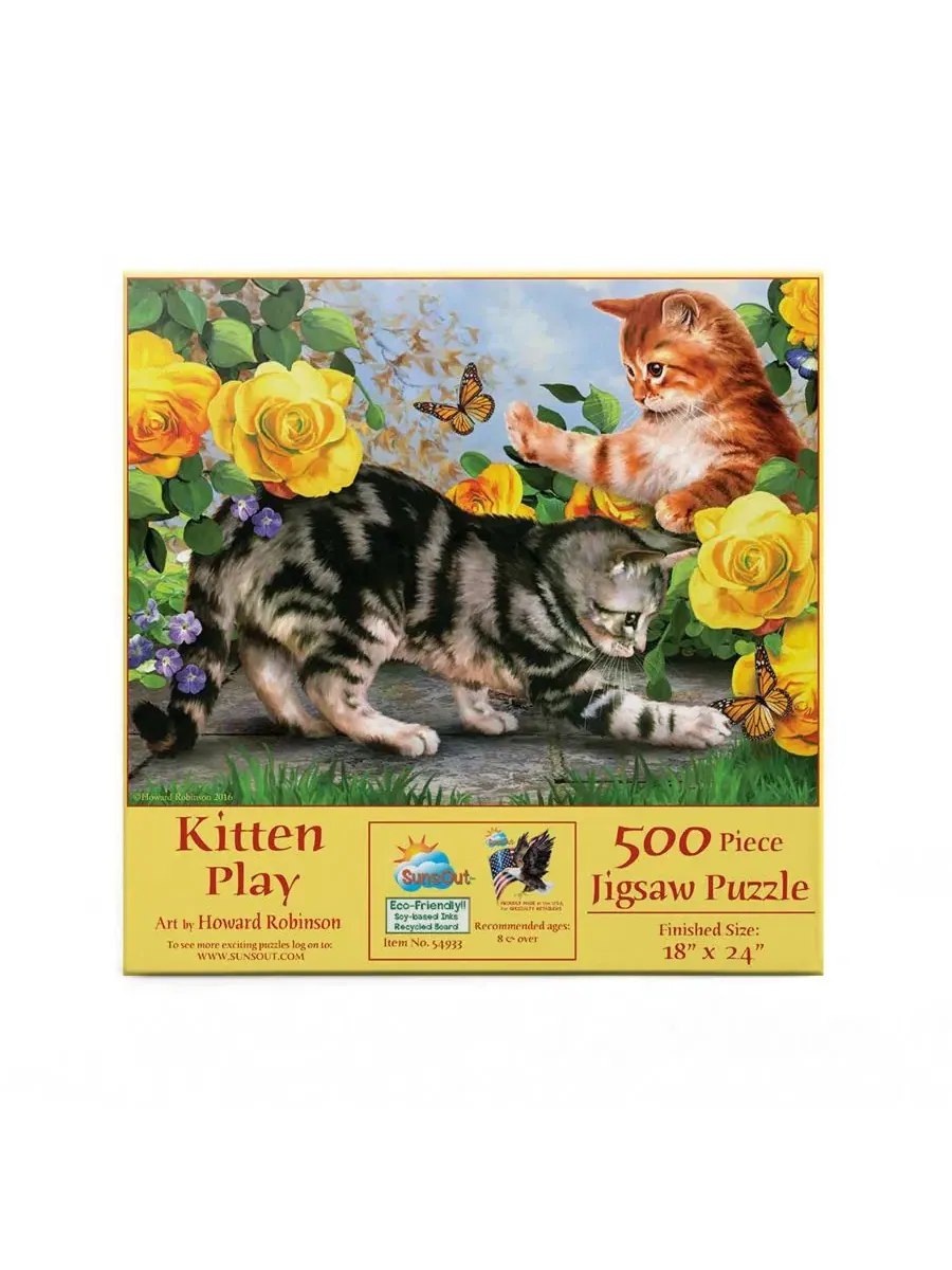 Пазл Kitten Play из 500 деталей для взрослых Sunsout — изображение 4 из 5, нет цвета