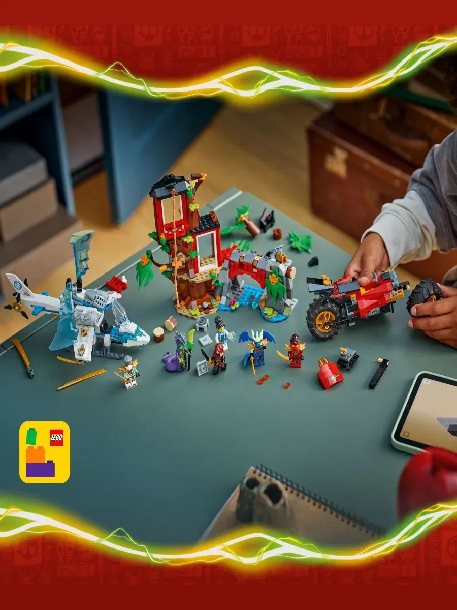 Набор NINJAGO "Битва в домике на дереве с ниндзя-машиной" 71857, 642 детали Lego — изображение 6 из 6, нет цвета